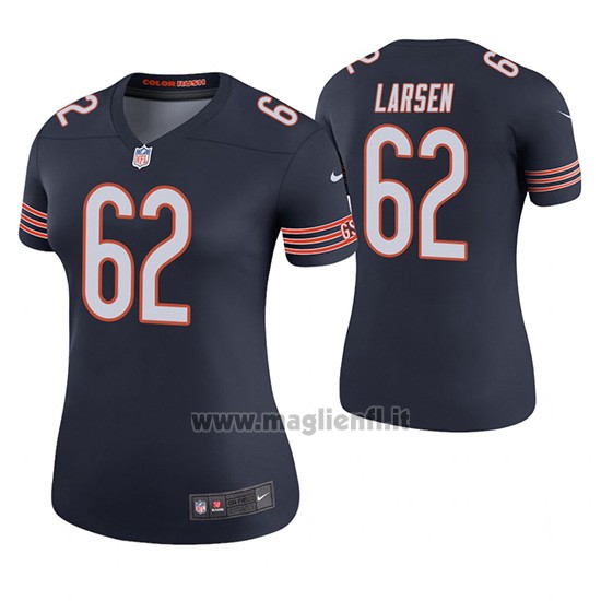 Maglia NFL Legend Donna Chicago Bears Ted Larsen Blu Color Rush